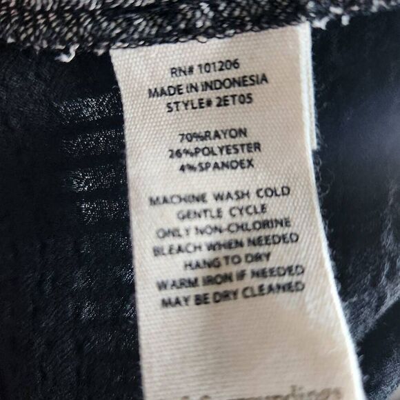 Soft Surroundings Tunic Top Womens Medium Waffle Knit Roll Tab Sleeve Cowl Neck - Picture 5 of 6